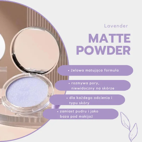 Żelowy puder lawendowy